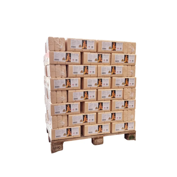 Svenske F�gelfors -TR�BRIKETTER - Lyse  - 960 kg pr. palle i 10 kg poser