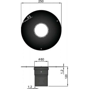 Unico overgang til montering over eksisterende mur